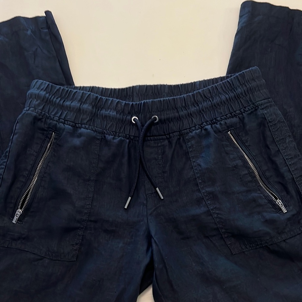 Athleta Cabo linen wide leg pants